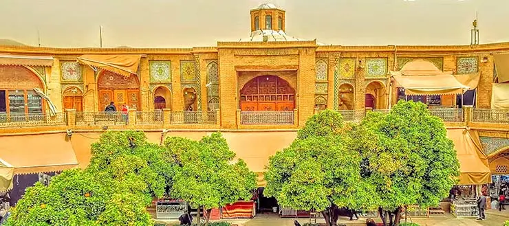 معماری سرای مشیر شیراز