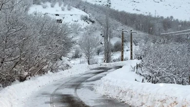 بارش برف شدید از فردا چهارشنبه در این مناطق/ جاده ها برفی و لغزنده