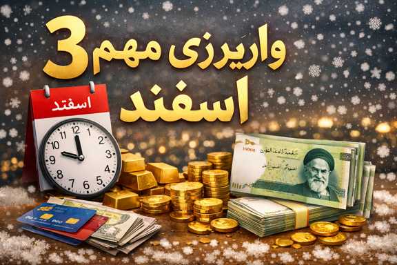 3 واریزی مهم در اسفند