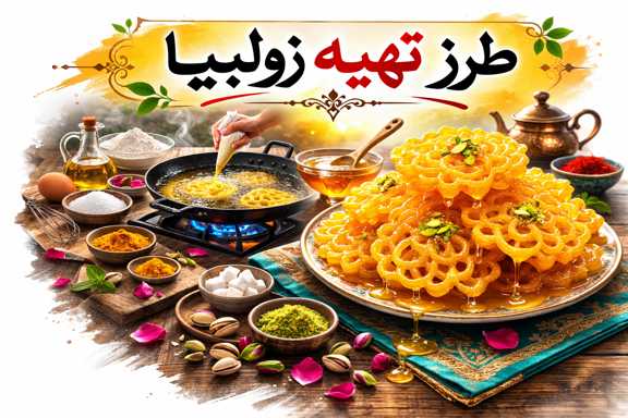 طرز تهیه زولبیا