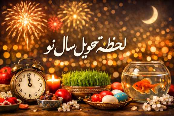 لحظه تحویل سال ۱۴۰۵
